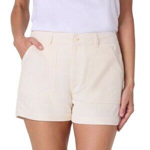 HANG TEN Cream White Corduroy Shorts Neutral Beach Summer Womens 14